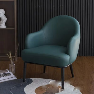 <span class=keywords><strong>Fauteuil</strong></span> en cuir respirable de dossier confortable de conception ergonomique avec les jambes noires en métal - Product Image 3