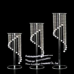 Grand <span class=keywords><strong>Vase</strong></span> à fleurs décoratif <span class=keywords><strong>Transparent</strong></span> en acrylique, centre de Table pour Table de mariage - Product Image 6