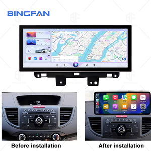 Autoradio Android 2 Din avec écran tactile 12,3 pouces, 8 cœurs, 4+64 Go, Carplay sans fil, GPS, navigation pour <span class=keywords><strong>Honda</strong></span> <span class=keywords><strong>CR</strong></span>-<span class=keywords><strong>V</strong></span> 2012 <span class=keywords><strong>2013</strong></span> - Product Image 5