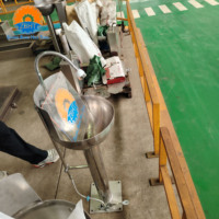 Évier conique à commande au pied en acier inoxydable pour usine de transformation de viande, lavabo conique pour le lavage des mains, équipement sanitaire