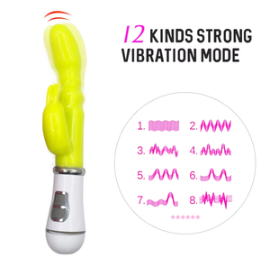 Vibratore Rabbit Ricaricabile USB all'Ingrosso, Confezione Discreta, Impermeabile, Giocattoli Sessuali per Adulti, Massaggiatori Sensuali per Donne - Product Image 2