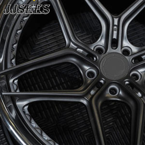 JJSEES 2 piezas de llantas forjadas de cinco radios 18 19 20 21 22 23 24 26 pulgadas 5x5x120 112 5x114,3 Pcd para BMW M5 M6 M7 <span class=keywords><strong>M8</strong></span> Audi <span class=keywords><strong>Rs7</strong></span> - Product Image 5