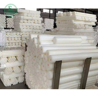 Barres en plastique solides extrudées en UHMW-PE, HDPE, nylon, POM, MC66, ABS, PTFE, polyuréthane, de qualité personnalisée