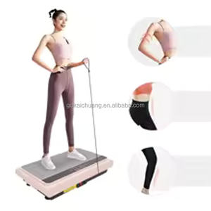 Plataforma Vibratoria Eléctrica |   Plataforma Vibratoria Rosa para Entrenamiento de Cuerpo Completo, <span class=keywords><strong>Quema</strong></span> de <span class=keywords><strong>Grasa</strong></span> y Desarrollo Muscular |   Faja Moldeadora - Product Image 3