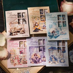 Lot de 15 autocollants découpés <span class=keywords><strong>pour</strong></span> animaux de compagnie, thème <span class=keywords><strong>Nuit</strong></span> silencieuse et lecture, <span class=keywords><strong>pour</strong></span> scrapbooking et journalisation - Product Image 1