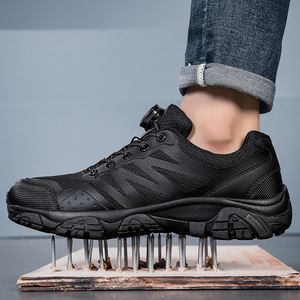 Chaussures de randonnée pour hommes, tige synthétique, semelle extérieure en caoutchouc, respirantes, bout rond, toutes saisons, chaussures de trekking pour l'extérieur - Product Image 1