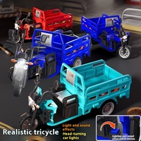 Grand Tricycle Électrique Jouet pour Enfants, Voiture à Trois Roues en Plastique de Simulation, Collection Transfrontalière, Moto Jouet Éducative