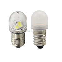 Larga vida útil Media cubierta de PC lechosa Bajo Vatio AC120V AC230V 60V 12V E10 bombilla led
