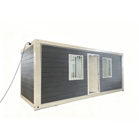 Maison conteneur pliable moderne en panneaux sandwich d'acier, pour appartement, bureau, chambre, avec conception respirante, pour usage en bâtiment de bureaux