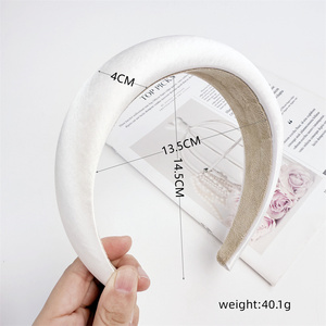 عصابة رأس واسعة على الطراز الكوري عالية التاج ملحقات رفع الشعر البسيطة عقال عريض للنساء - Product Image 3