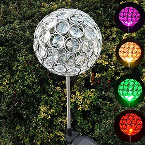 Solar Crystal Garden Light <b>LED</b> <b>Ball</b> Outdoor Stake Waterproof 2-Year Warranty - Product Image 1