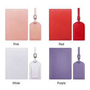 Etiquetas de Equipaje Personalizadas al por Mayor, Etiquetas de Equipaje de Cuero PU Color Bronceado para Viajes, Regalos de Boda para Tripulación y Azafatas - Product Image 4