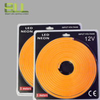 Tira de Luz LED de Neón, Impermeable IP65, Tira Flexible de PVC, Letrero Luminoso, 12V, Naranja, 16.5 pies
