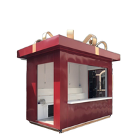 Kiosque mobile en acier de 20 pieds pour marché nocturne de rue, maison conteneur, kiosque à billets, pour cuisine, chambre, salle de bain, villa, bureau