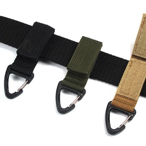 Hikeon Mousqueton multifonctionnel à boucle triangulaire, fixation rapide, en nylon tactique imperméable, toutes saisons, pour sac à dos en forme <span class=keywords><strong>de</strong></span> D - Product Image 3