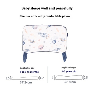 Almohada <span class=keywords><strong>de</strong></span> Espuma Viscoelástica Universal para Bebés, Antiácaros, con Diseño <span class=keywords><strong>de</strong></span> Dibujos Animados, Lavable, para Niños <span class=keywords><strong>de</strong></span> <span class=keywords><strong>1</strong></span> a 2 Años, Moldeadora, para Todas las Estaciones, 100% - Product Image 4
