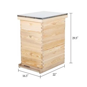 Nueva Colmena Langstroth ZHILI BEE de 3 Niveles, Madera de Abeto Chino, 30 Cuadros, con Techo Metálico, 1 Año de Garantía - Product Image 2