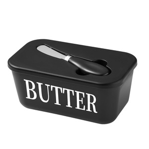 Mantequillera de Cerámica con Tapa y Cuchillo de Acero, Recipiente Rectangular para Guardar Mantequilla, para Servir Tostadas en la Encimera de la Cocina - Product Image 5