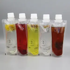 100ml 150ml 200ml 250ml 300ml 400ml 500ml食品包装用スタンドアッププラスチックアルミホイルスパウトポーチ