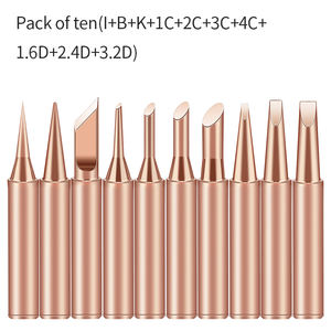 XuFeng 10 pièces par lot, station de soudage 936, pointe de soudage électrique <span class=keywords><strong>Metcal</strong></span>, série 900M, pointes de <span class=keywords><strong>fer</strong></span> à <span class=keywords><strong>souder</strong></span> en cuivre pur rouge - Product Image 2