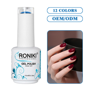 RONIKI no tóxico muy bueno remojo UV gel venta al por mayor color OEM Vegan Etiqueta Privada gel esmalte de uñas - Product Image 6