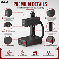 Machine de marquage laser à fibre DAJA S4 Mini 5W, très vendue, portable, haute précision, graveur de métal, garantie 1 an, logo personnalisé