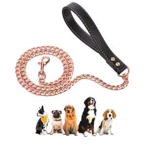 Cadenas de Lujo para Perros de Acero Inoxidable Sólido, Impermeables, de Alta Resistencia, Estilo Cubano, Personalizadas, Tipo Hip Hop, Correa Única para Mascotas - Product Image 1