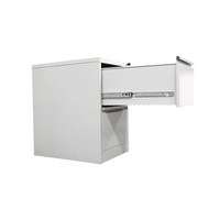 Muebles de Oficina Desmontables, Gabinete de Almacenamiento de Acero, Gabinete Metálico de 2 Cajones para Archivos en Venta