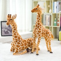 Grande girafe géante en peluche Jouet géant en peluche Simulation d'animaux en peluche Grande girafe en peluche Poupée pour enfants Cadeau