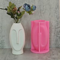 Moule en silicone style nordique Early Riser pour vase, porte-stylo, pots de fleurs, jardinières, boîte de rangement en ciment, décorations et moulures pour la maison
