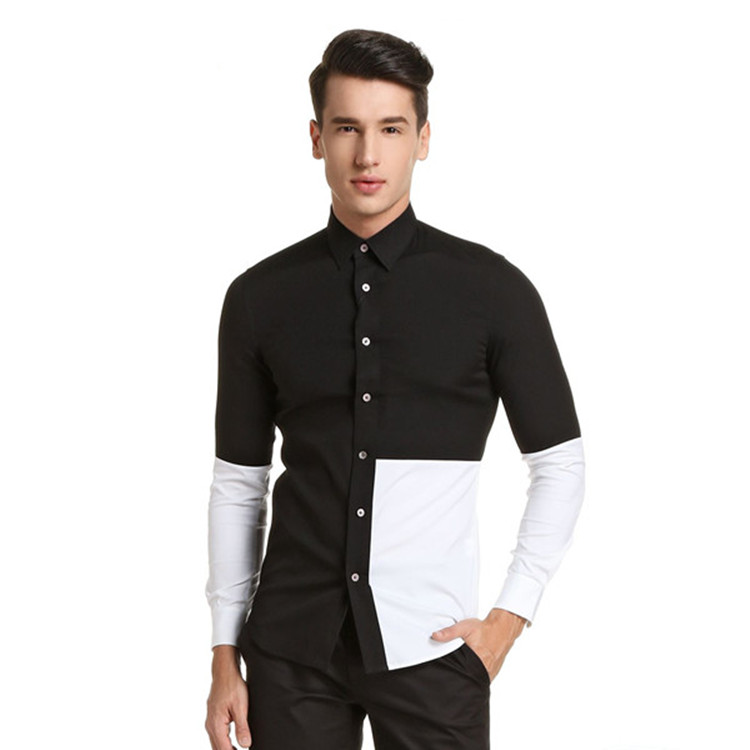 Half Black Half White Shirt China Trade Buy China Direct From Half Black Half White Shirt Factories At Alibaba Com