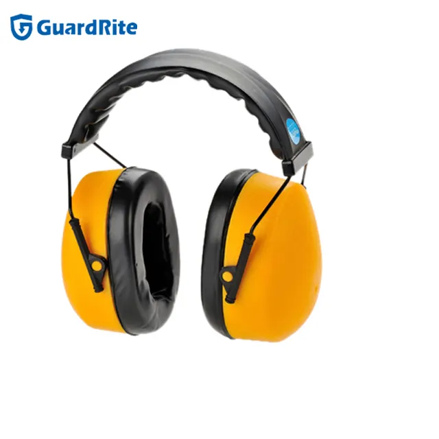 GuardRite ที่ครอบหูแบบพับได้สีเหลือง,ป้องกันเสียงรบกวนใช้ในอุตสาหกรรม