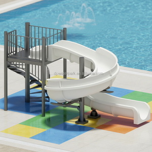 Parc aquatique extérieur combiné avec <span class=keywords><strong>toboggan</strong></span> aquatique en fibre de verre, <span class=keywords><strong>toboggan</strong></span> rotatif en spirale pour <span class=keywords><strong>piscine</strong></span>, petit <span class=keywords><strong>toboggan</strong></span> aquatique en spirale - Product Image 4