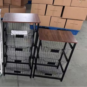 Carrello portaoggetti da <span class=keywords><strong>cucina</strong></span> <span class=keywords><strong>con</strong></span> ruote, in metallo, mobile, per organizzazione e stoccaggio in <span class=keywords><strong>cucina</strong></span> - Product Image 5