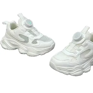 Venta al por mayor 2024 Zapatos Escolares Ligeros para Niños All White Shoes Kid Summer Sport Shoes