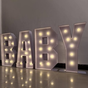 Enseigne LED Numérique Détachable à Piles pour Intérieur, 100 cm, Vente en Gros 2026, Idéale pour Fêtes - Product Image 5