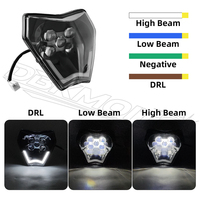 Pièces de moto pour Husqvarna FC TC TE FE 125 250 300 350 450 501, phare LED Angel Eyes RGB avec commande par application