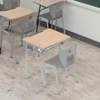 Table d'étude et chaise individuelle pour étudiant, durables et écologiques, de style moderne RSD pour les salles de classe