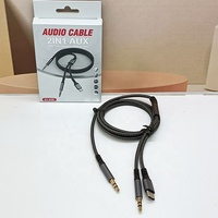 Adaptador de Auriculares Tipo-C a 3.5mm con Conductor de Cobre para Teléfono Móvil, Coche, Tablet, AUX con Cable Desnudo