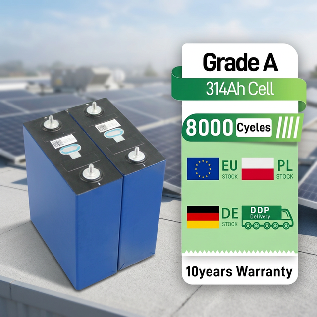 CALB 3.2V 314Ah LiFePO4 Battery 8000 Cycles Prismatic Lithium Iron Phosphate Cell for Energy Storage System