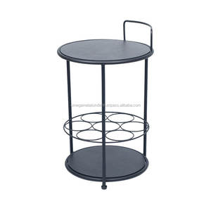 ชั้นวางไวน์โลหะแบบตั้งโต๊ะ7ขวดสำหรับบาร์และโรงแรมมี6ขวดความจุรวมถังน้ำแข็งและอ่างเครื่องดื่มดีไซน์ใหม่ - Product Image 1