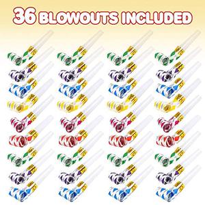 Fête musicale éruptions bruyantes amusantes couleurs assorties fournitures <span class=keywords><strong>de</strong></span> fête d'<span class=keywords><strong>anniversaire</strong></span> souffler sifflets faveurs pour enfants et adultes - Product Image 2