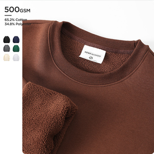 Felpa Invernale Personalizzata di Alta Qualità, Spessa 500 Gsm, con Stampa Sublimatica, Collo Tondo, Ricamata per Uomo - Product Image 1