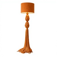 Lampadaire LED de Luxe Personnalisable pour Décoration Intérieure, Hauteur Réglable, IRC Élevé 90, Lumière Chaude, Pompon en Fil de Coton pour Hôtel/Villa