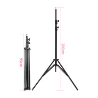 2.8M Heavy Duty Photographie Pliant Trépied Stand Fond Flash Stand Produit Photo Boîte À Lumière Portable Stand