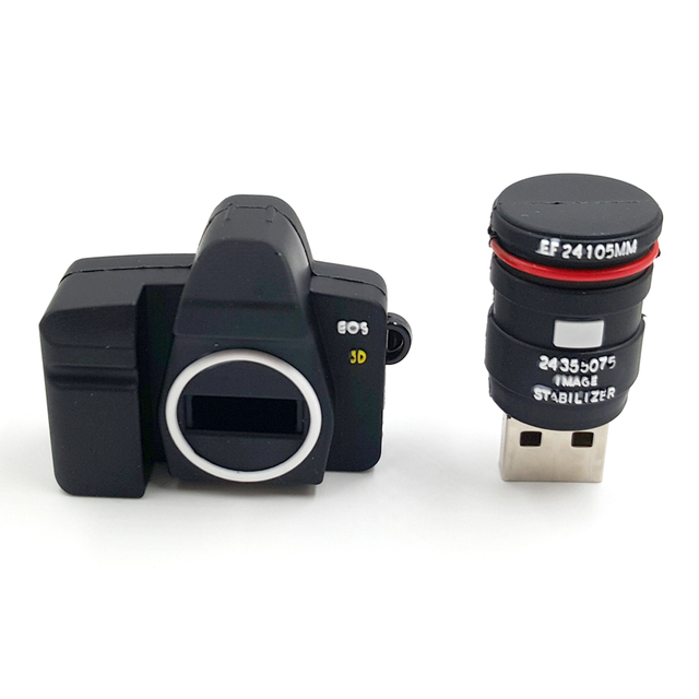 Mini Pendrive Flash Memory 128GB 64GB 32GB Plastic Camera Shaped USB Flash Drive 16GB 8GB 4GB 2.0/3.0 USB Drive for Photography