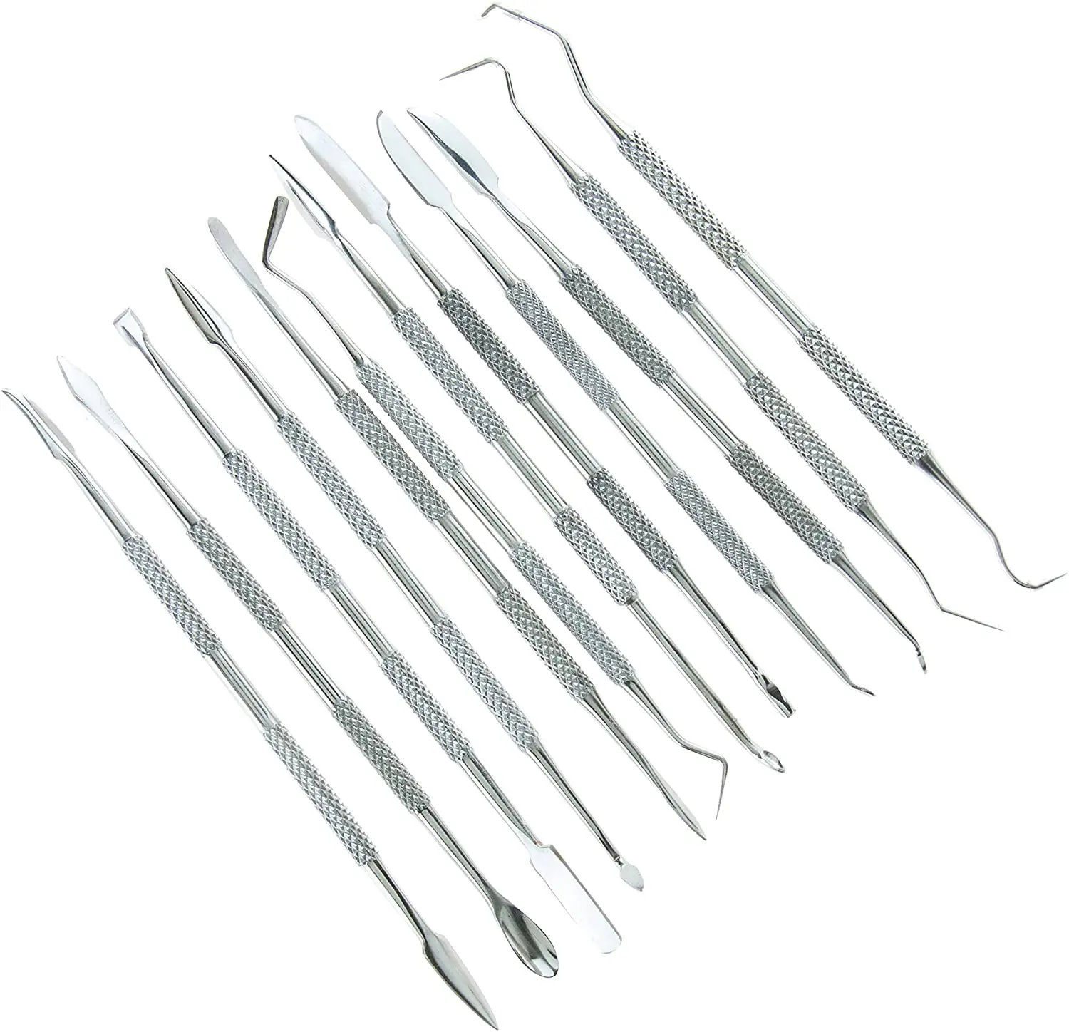 12-Piece Stainless Steel Wax Carvers Set Wax Carving Knife, Dentist, Dental Equipment