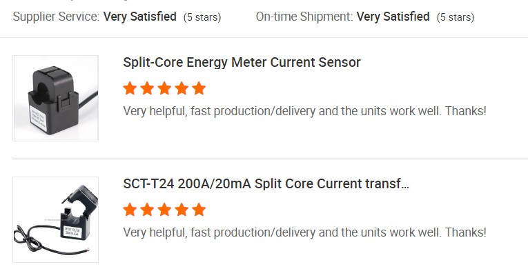 100a/40mA Split core AC current transformer sensor