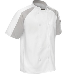 HBC Summer Breathable <strong>Kitchen</strong> Overalls Multi Function Short-Sleeved Restaurant <strong>Uniform</strong> Bakery <strong>Chef</strong> Clothes - Product Image 2