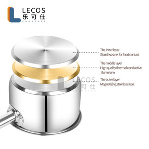 LECOS commerciale multiuso cucina scalda zuppa pentola caldaia acciaio inossidabile bollente pentola <span class=keywords><strong>per</strong></span> salsa di latte alla rinfusa - Product Image 2